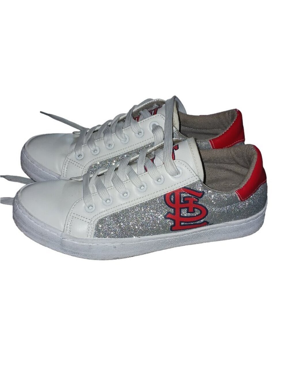 FOCO St. Louis Cardinals Glitter Sneakers – Women’s Size 8